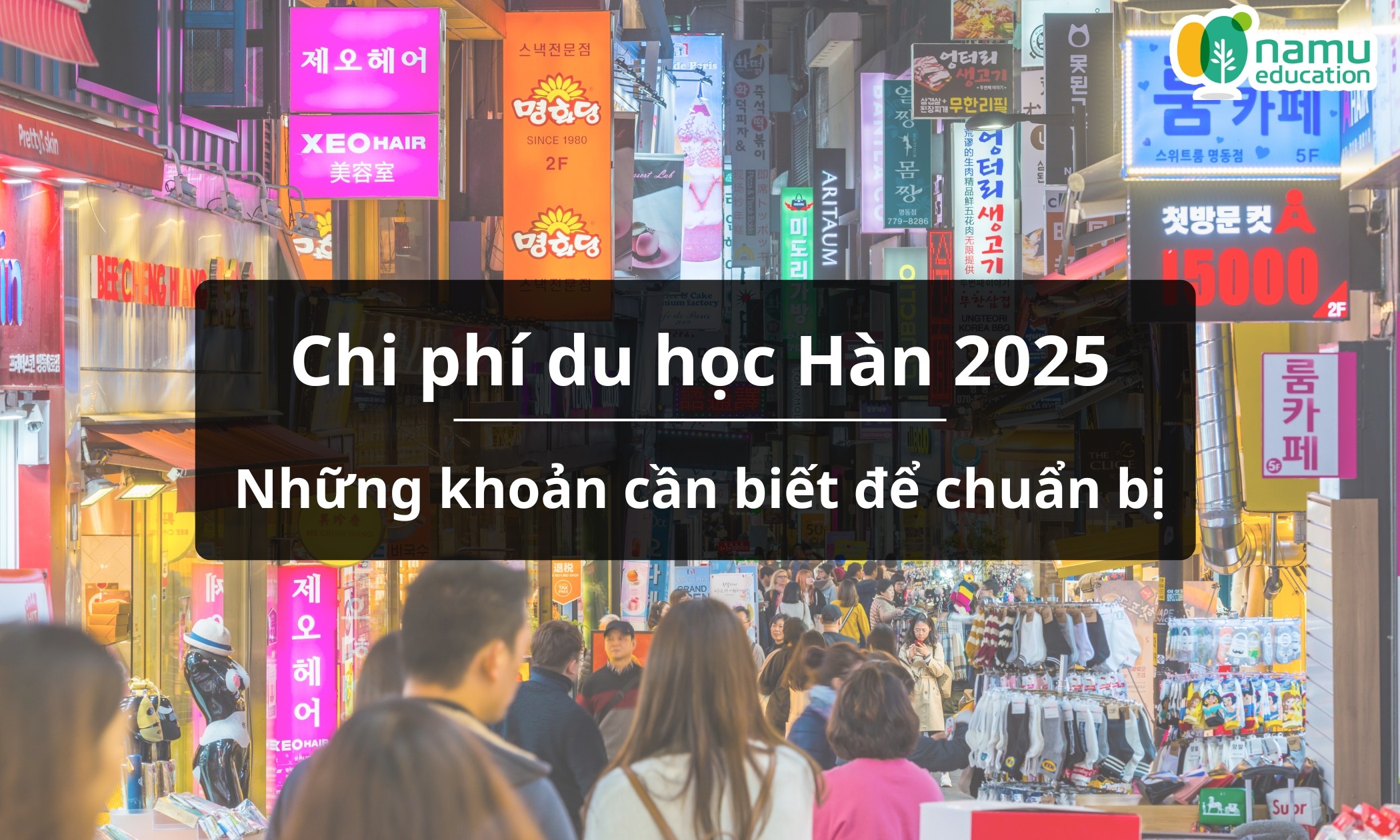 Chi phí du học Hàn 2025: Những khoản cần biết để chuẩn bị