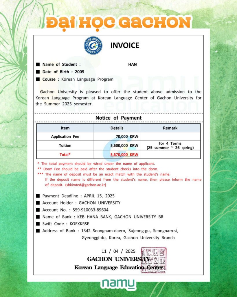 Đại học Gachon(가천대학교): Chinh phục "Stanford xứ kim chi" z7123296535590 d664c77fd6ec57059ff8d32536ad542a