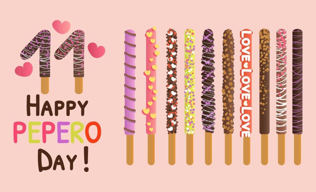 Pepero Day là ngày gì? Khám phá nguồn gốc và ý nghĩa ngày lễ "Bánh Que" 11/11 Ngày 11 tháng 11 tượng trưng cho bốn thanh Pepero xếp cạnh nhau