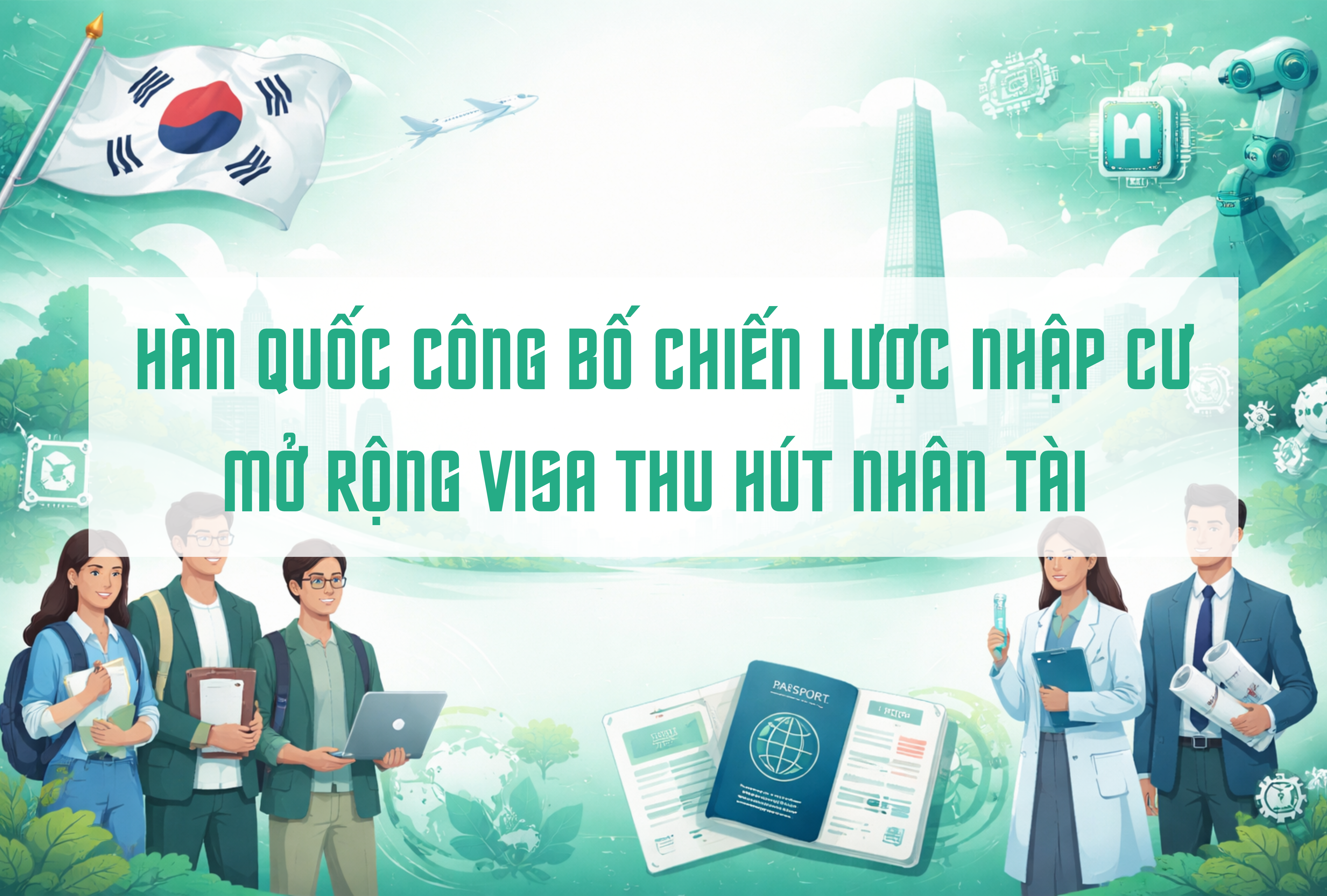 HÀN QUỐC CÔNG BỐ CHIẾN LƯỢC NHẬP CƯ ĐẾN NĂM 2030 – MỞ RỘNG VISA THU HÚT NHÂN TÀI