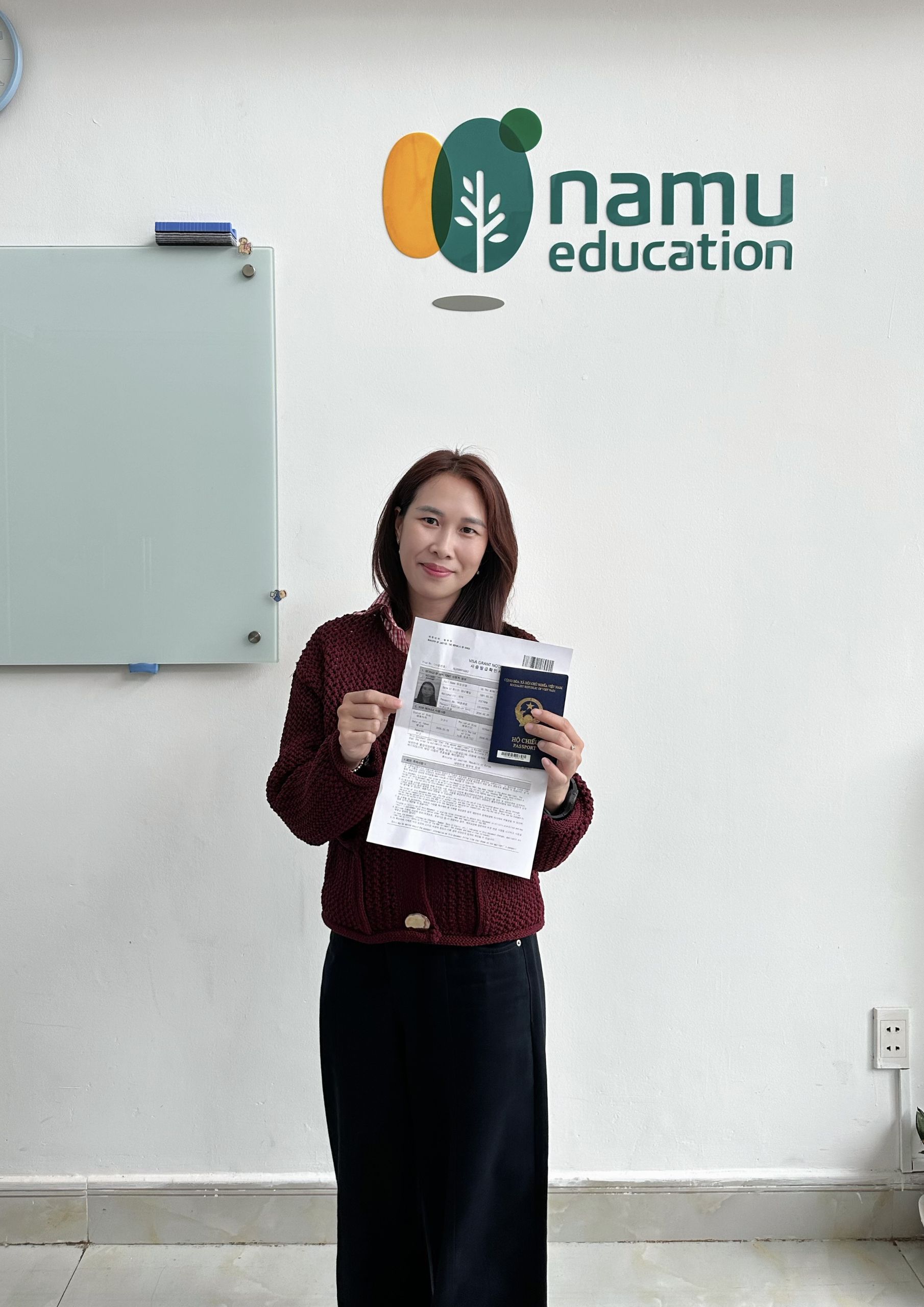 Học viên nhận visa 13